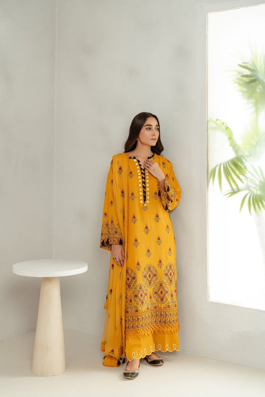 Taana Baana | Manzil Winter |  C3414A - Ladies Clothes - Maria Faisal