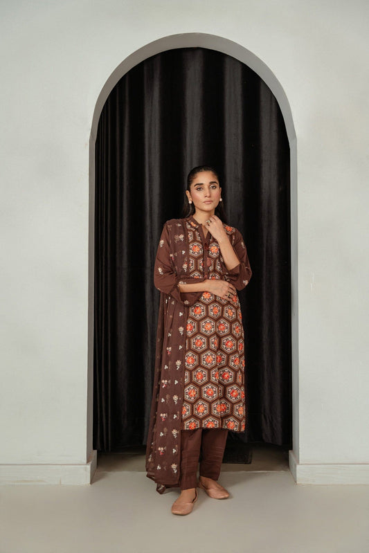 Taana Baana | Manzil Winter |  M3403B - Ladies Clothes - Maria Faisal