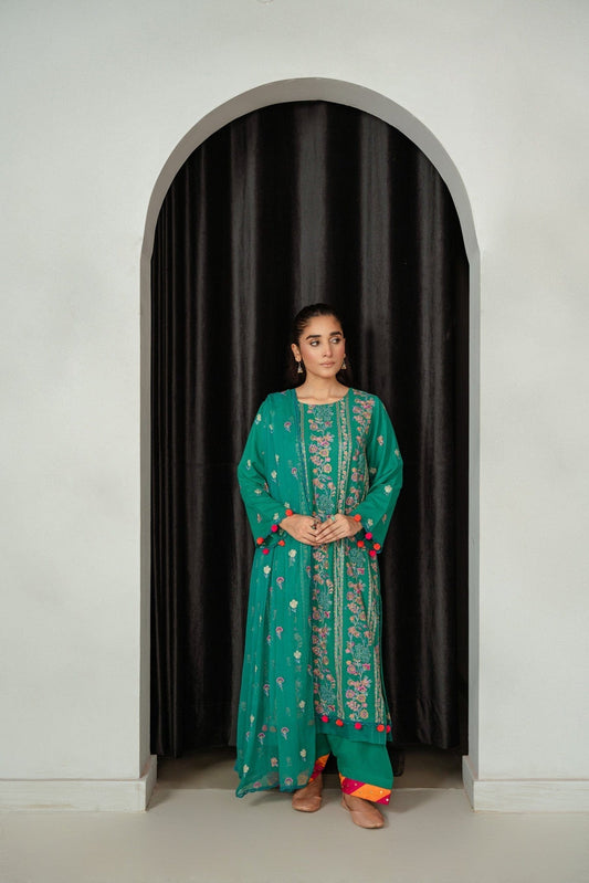 Taana Baana | Manzil Winter |M3402A - Ladies Clothes - Maria Faisal
