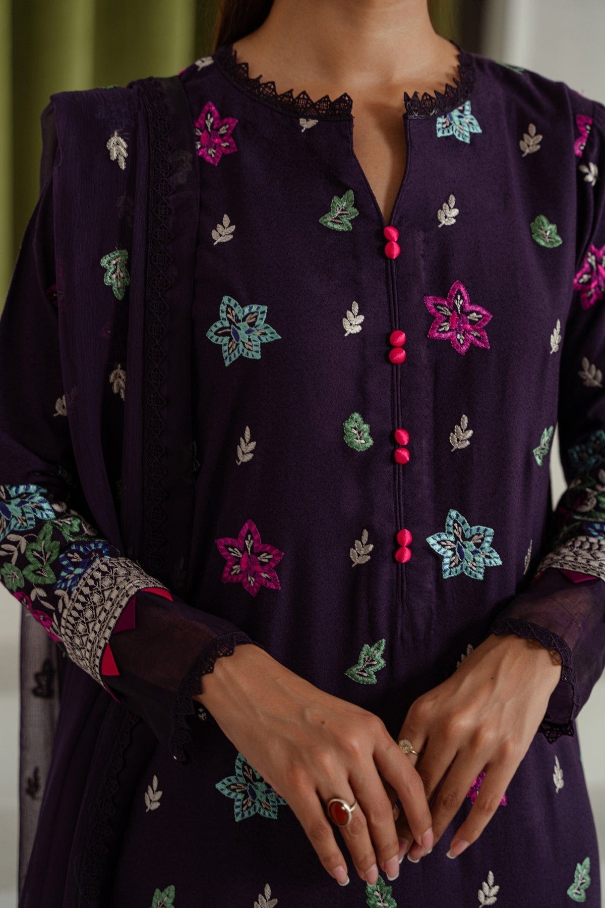 Taana Baana | Manzil Winter |  C3408B - Ladies Clothes - Maria Faisal