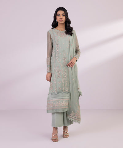 Sapphire | Eid Collection | S27 - Designer Dress with Intricate embroidery and embellishments. Shop elegent wedding dress at Maria Faisal.