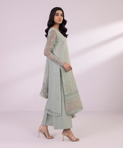 Sapphire | Eid Collection | S27 - Designer Dress with Intricate embroidery and embellishments. Shop elegent wedding dress at Maria Faisal.