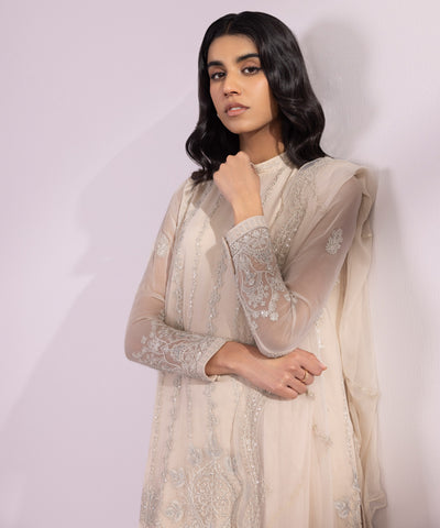 Sapphire | Eid Collection | S21 - Designer Dress with Intricate embroidery and embellishments. Shop elegent wedding dress at Maria Faisal.
