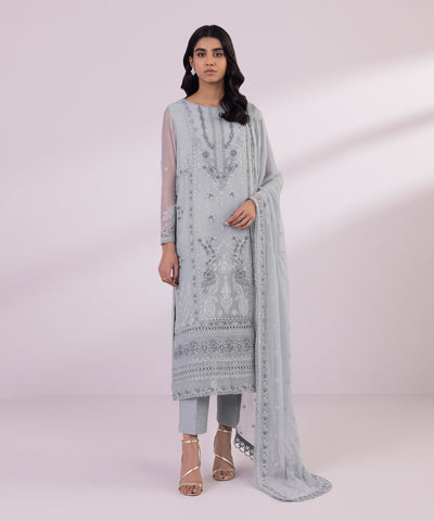 Sapphire | Eid Collection | S32 - Designer Dress with Intricate embroidery and embellishments. Shop elegent wedding dress at Maria Faisal.