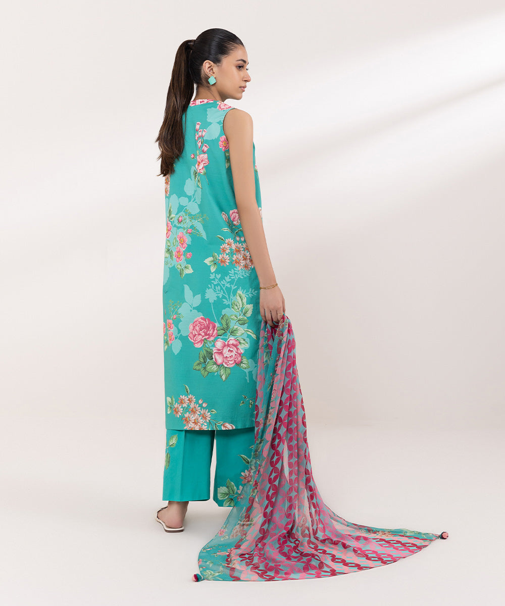 Sapphire | Intermix 2024 | Cambric Suit S-21 - Designer Dress with Intricate embroidery and embellishments. Shop elegent wedding dress at Maria Faisal.