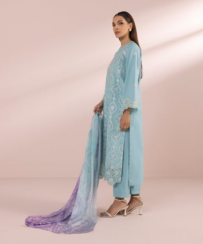 Sapphire | Eid Collection | S69 - Designer Dress with Intricate embroidery and embellishments. Shop elegent wedding dress at Maria Faisal.