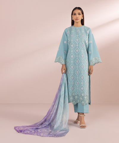 Sapphire | Eid Collection | S69 - Designer Dress with Intricate embroidery and embellishments. Shop elegent wedding dress at Maria Faisal.
