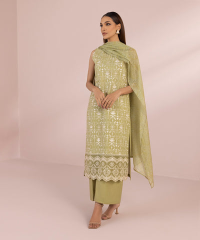 Sapphire | Eid Collection | S41 - Designer Dress with Intricate embroidery and embellishments. Shop elegent wedding dress at Maria Faisal.