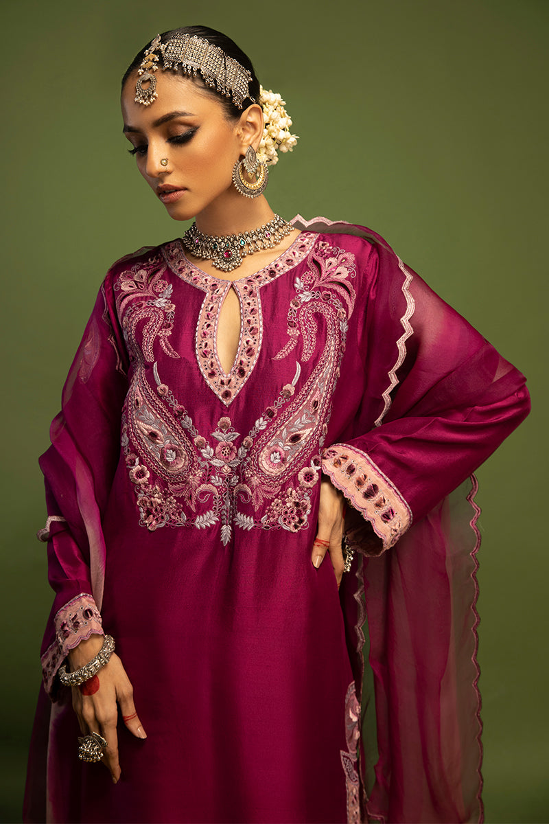 Wardha Saleem | Luxury Pret Traditional Wear | SAANJH - PURE SILK (2 PC) - Ladies Clothes 
