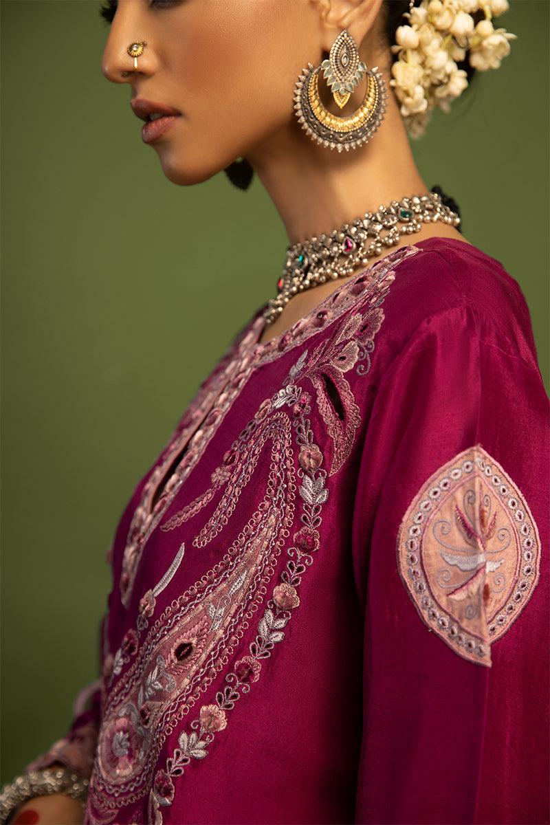 Wardha Saleem | Luxury Pret Traditional Wear | SAANJH - PURE SILK (2 PC) - Ladies Clothes 