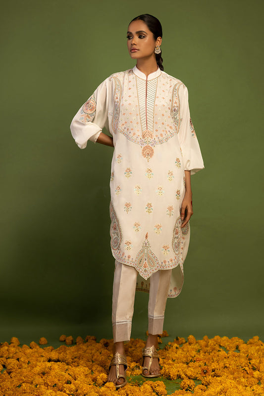 Wardha Saleem | Luxury Pret Traditional Wear | AKS-PURE SILK (2 PC) - Ladies Clothes 