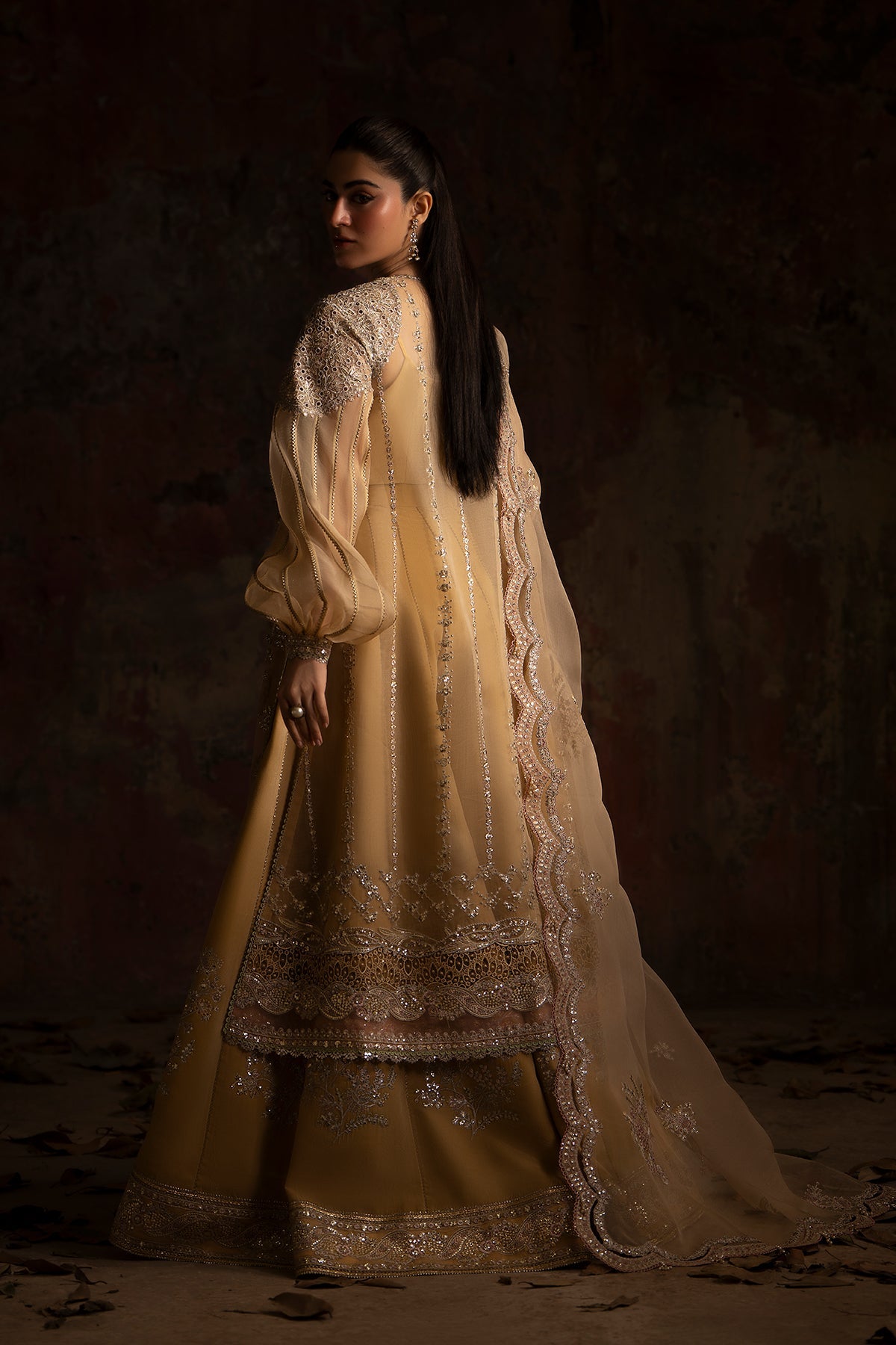 Nyra | Wedding Festive | Sunehri - Dress - available at Maria Faisal in UK and USA.