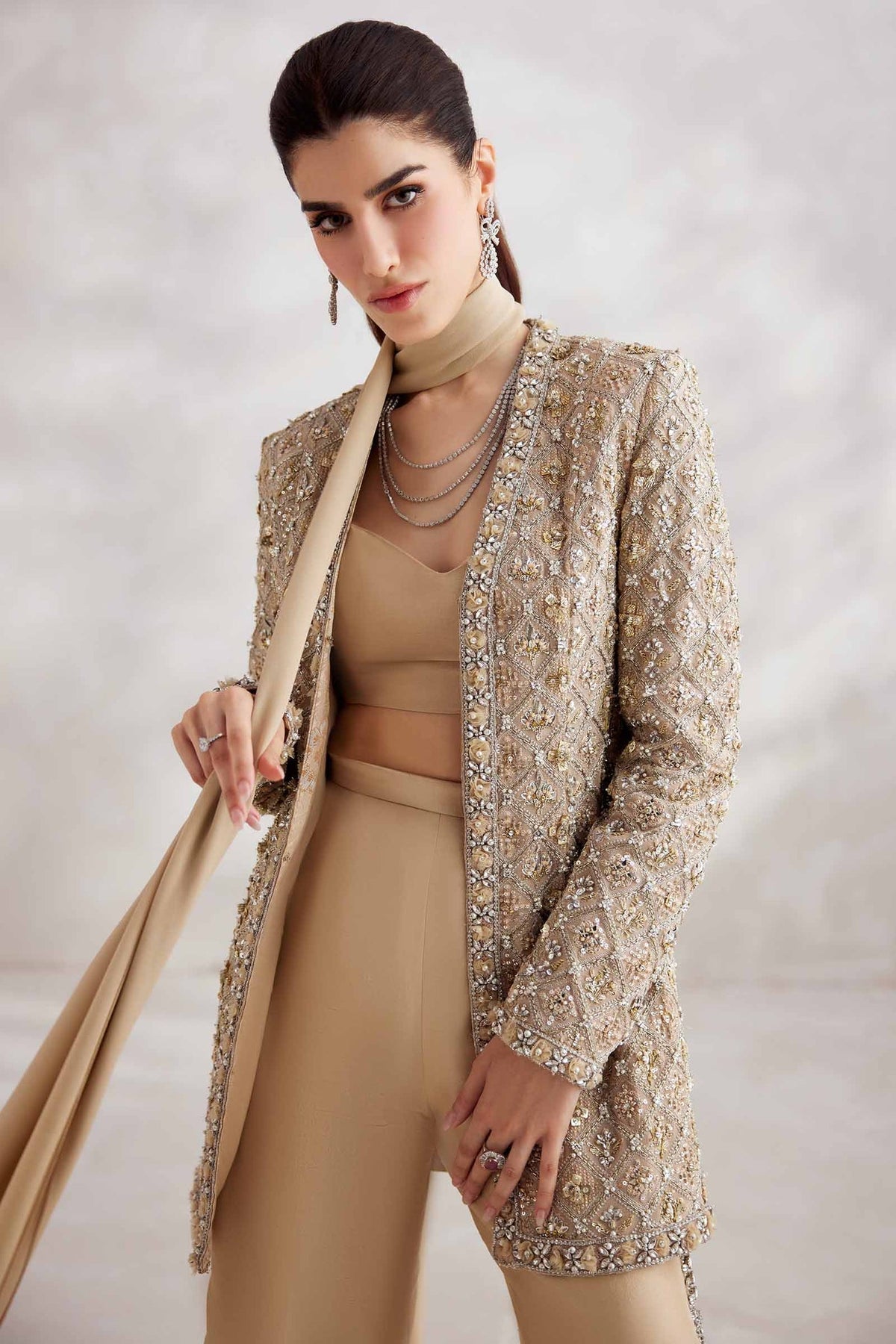 Elan | Wedding Formals | AURELIEN (EP-21212) - Formal Dress - available at Maria Faisal in UK and USA.
