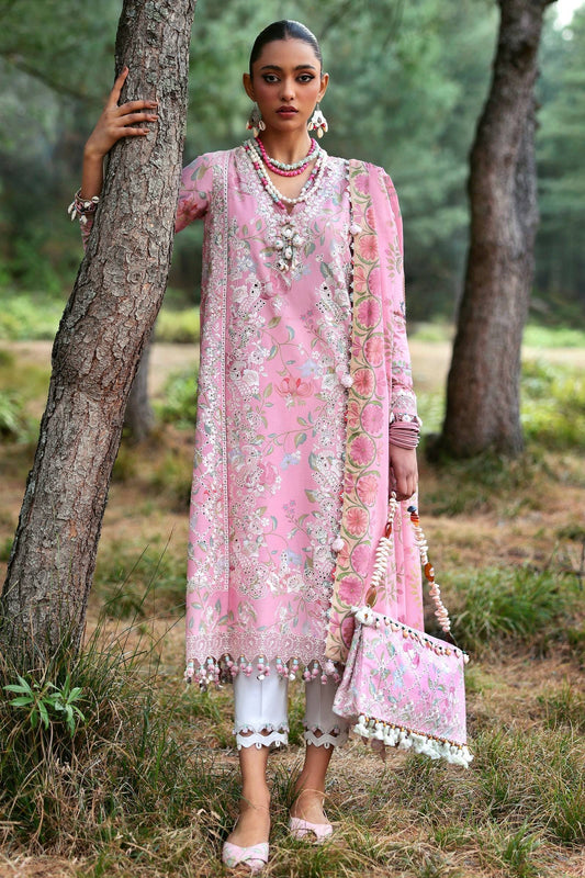 Zaha | Lawn 25 | ZAYANA (ZL25-01 A) by Maria Faisal - Registered Vendor of : Zaha - type : Ladies Clothes - 100% original wedding dresses