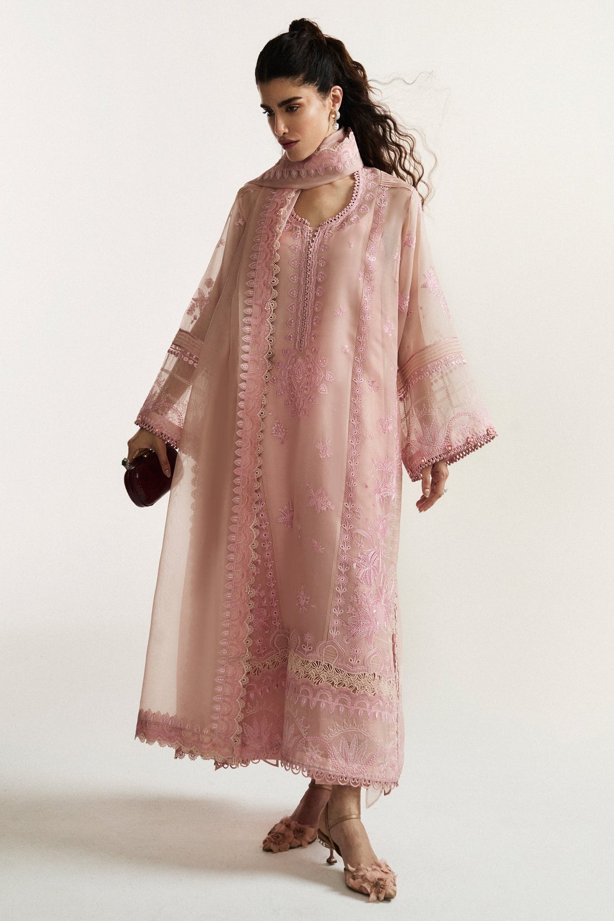 Elan | Vital Ornee | ROSEA (EV-21354) - Formal Dress - available at Maria Faisal in UK and USA.