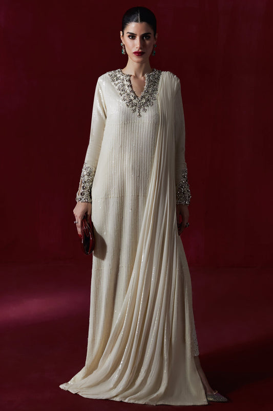 Elan | Luxury Wedding Wears | POUSSIERE DE LUNE (EP-20997) - Bridal Dress - available at Maria Faisal in UK and USA.