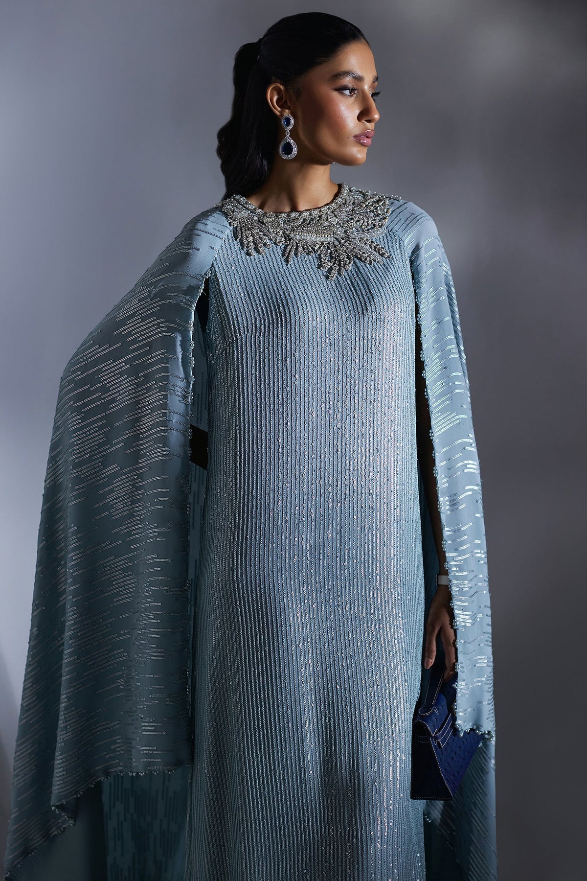 Elan | Luxury Wedding Wears | POUSSIERE D'ETOILES (EP-20883) - Bridal Dress - available at Maria Faisal in UK and USA.
