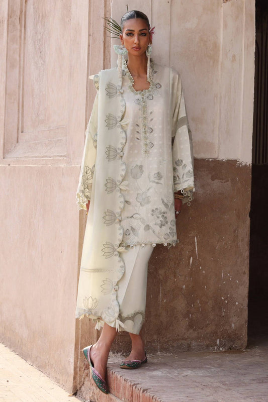 Elan | Luxury Lawn 25 | CELESTINE (EL25-05 A) by Maria Faisal - Registered Vendor of : Elan - type : Ladies Clothes - 100% original wedding dresses