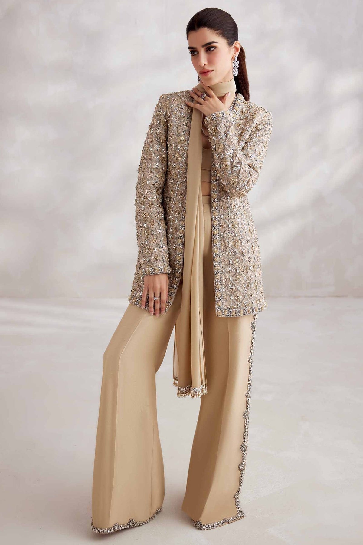 Elan | Wedding Formals | AURELIEN (EP-21212) - Formal Dress - available at Maria Faisal in UK and USA.