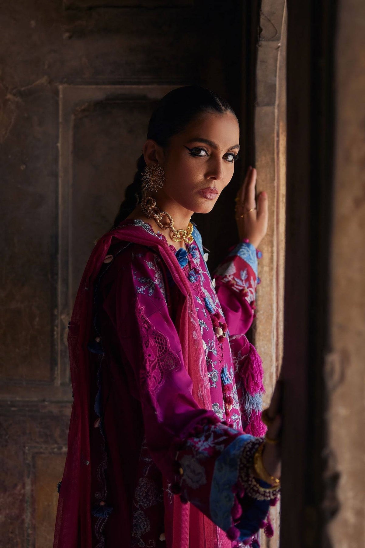 Elan | Luxury Lawn 25 | OPHELIA (EL25-10 B) by Maria Faisal - Registered Vendor of : Elan - type : Ladies Clothes - 100% original wedding dresses