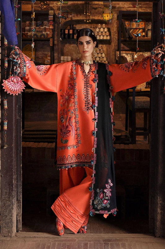 Zaha | Festive Lawn 25 | RANGREZ (ZF-25-06) by Maria Faisal - Registered Vendor of : zaha - type : Ladies Clothes - 100% original wedding dresses