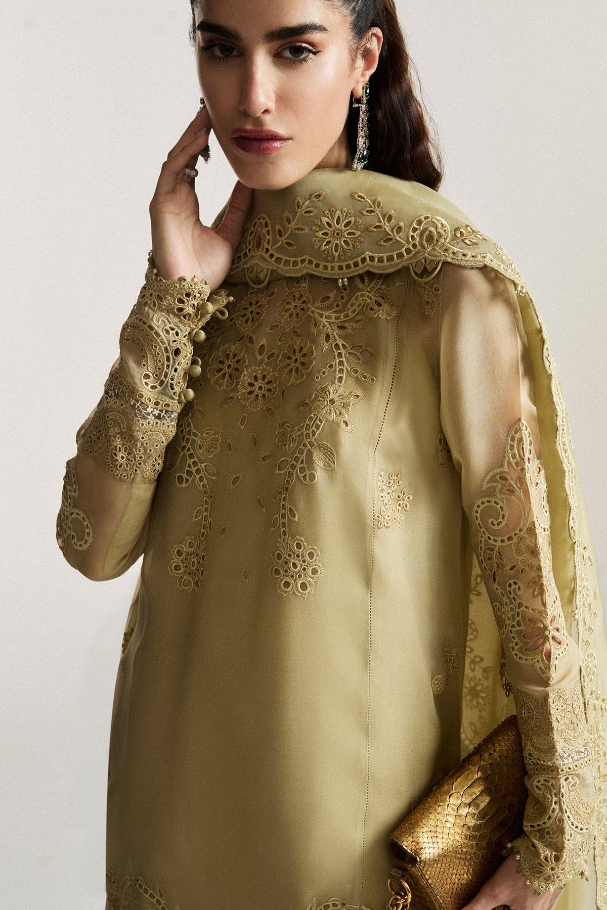 Elan | Vital Ornee | JARDIN SAUGE (EV-21352) - Formal Dress - available at Maria Faisal in UK and USA.