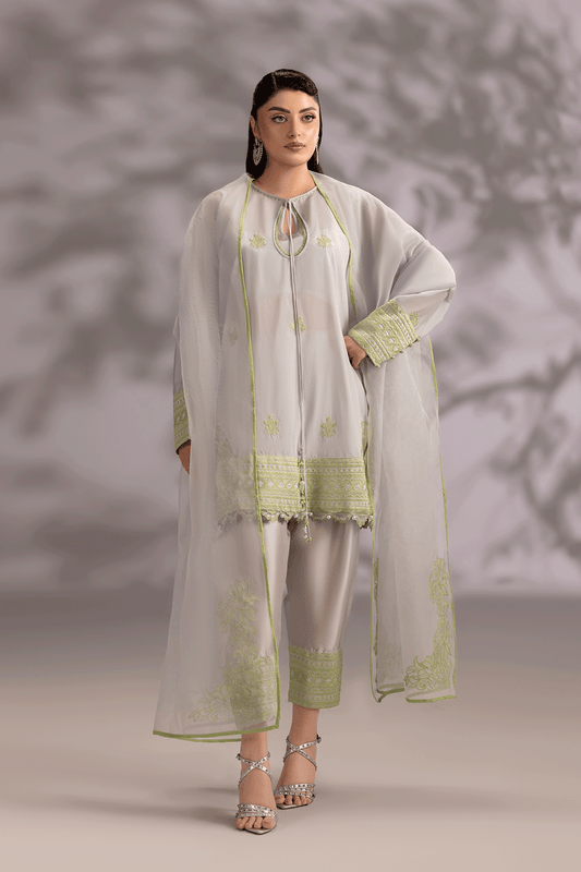 Erum Khan | Summer Whisper | Power Queen - Luxury Dress - available at Maria Faisal in UK and USA.