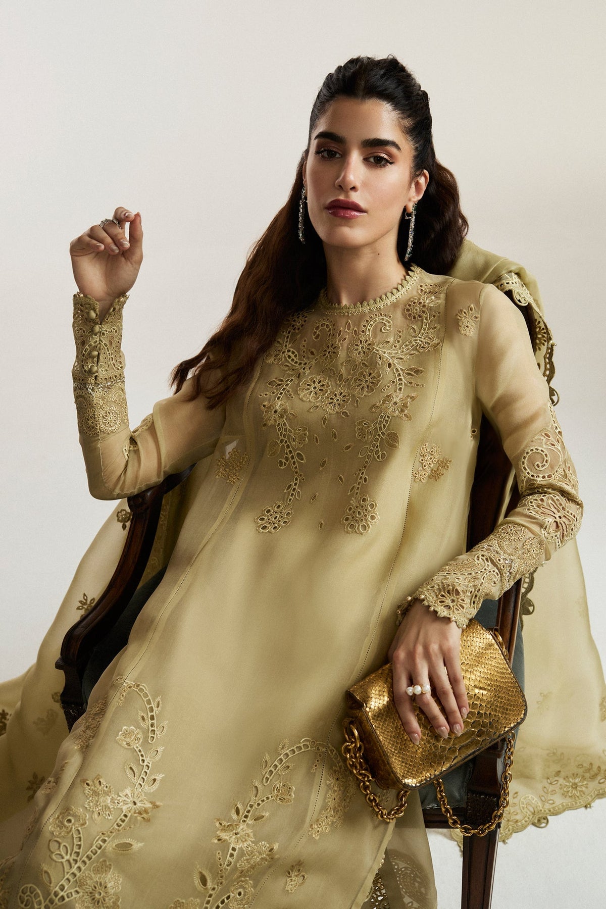 Elan | Vital Ornee | JARDIN SAUGE (EV-21352) - Formal Dress - available at Maria Faisal in UK and USA.