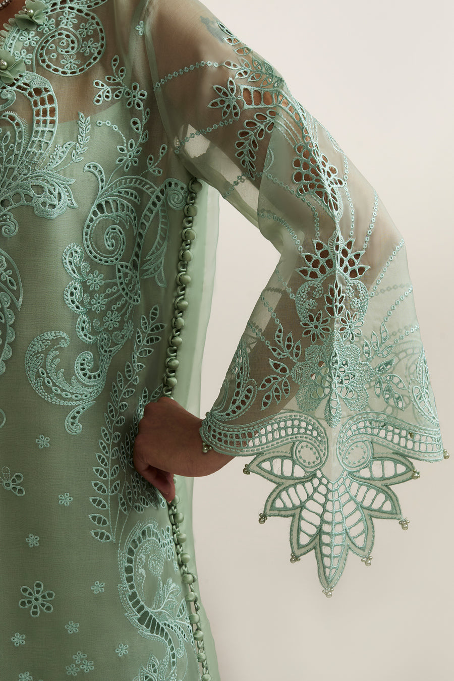 Elan | Vital Ornee | ELYSEE (EV-21355) - Formal Dress - available at Maria Faisal in UK and USA.