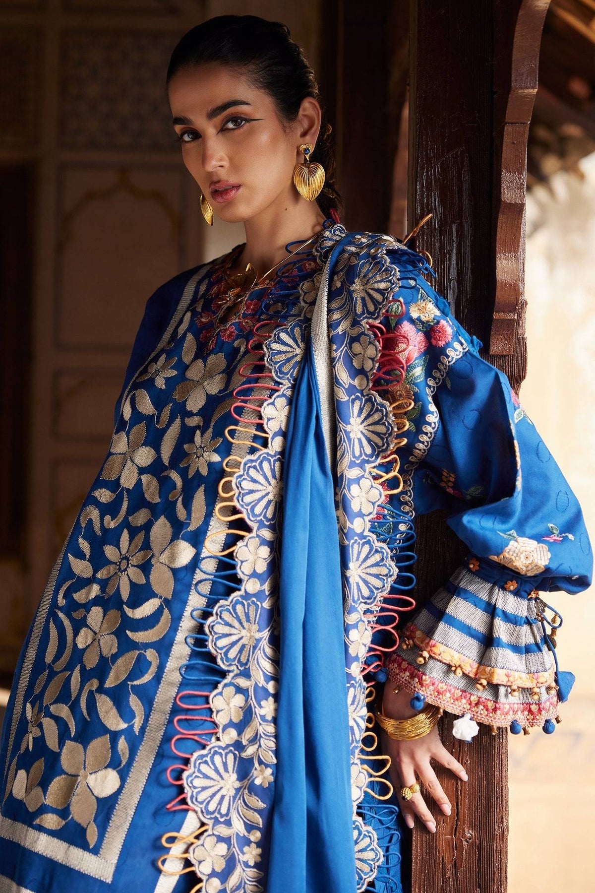 Elan | Luxury Lawn 25 | AURELIA (EL25-08 A) by Maria Faisal - Registered Vendor of : Elan - type : Ladies Clothes - 100% original wedding dresses