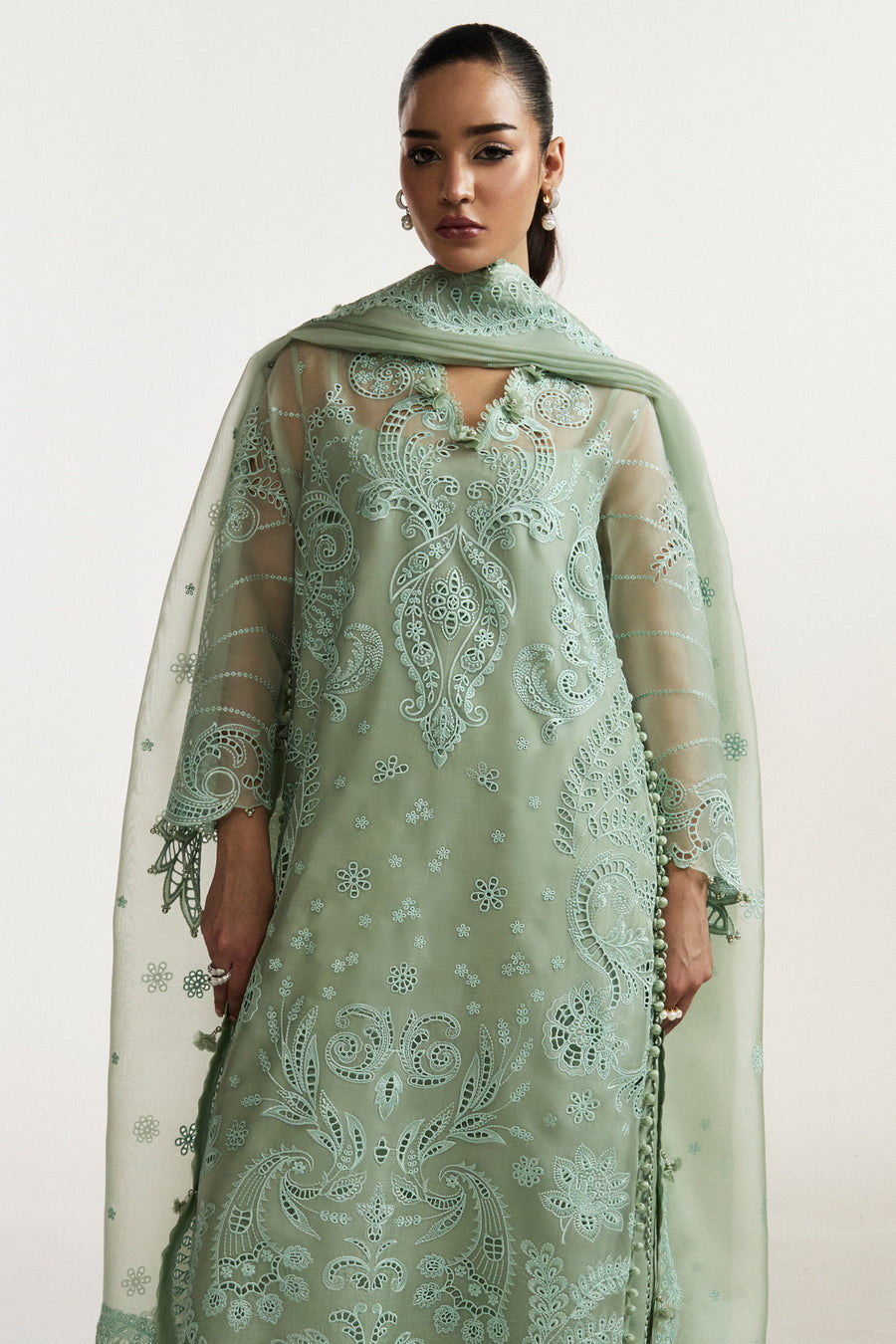 Elan | Vital Ornee | ELYSEE (EV-21355) - Formal Dress - available at Maria Faisal in UK and USA.