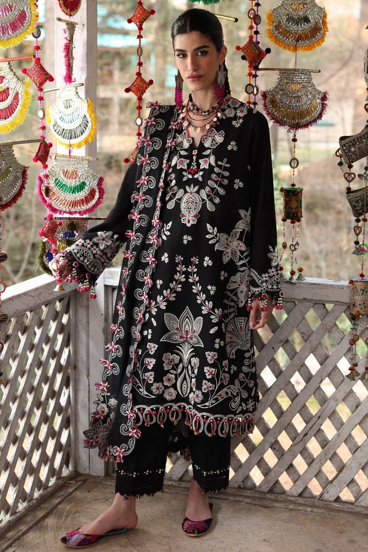 Zaha | Lawn 25 | AABROO (ZL25-05 B) by Maria Faisal - Registered Vendor of : Zaha - type : Ladies Clothes - 100% original wedding dresses