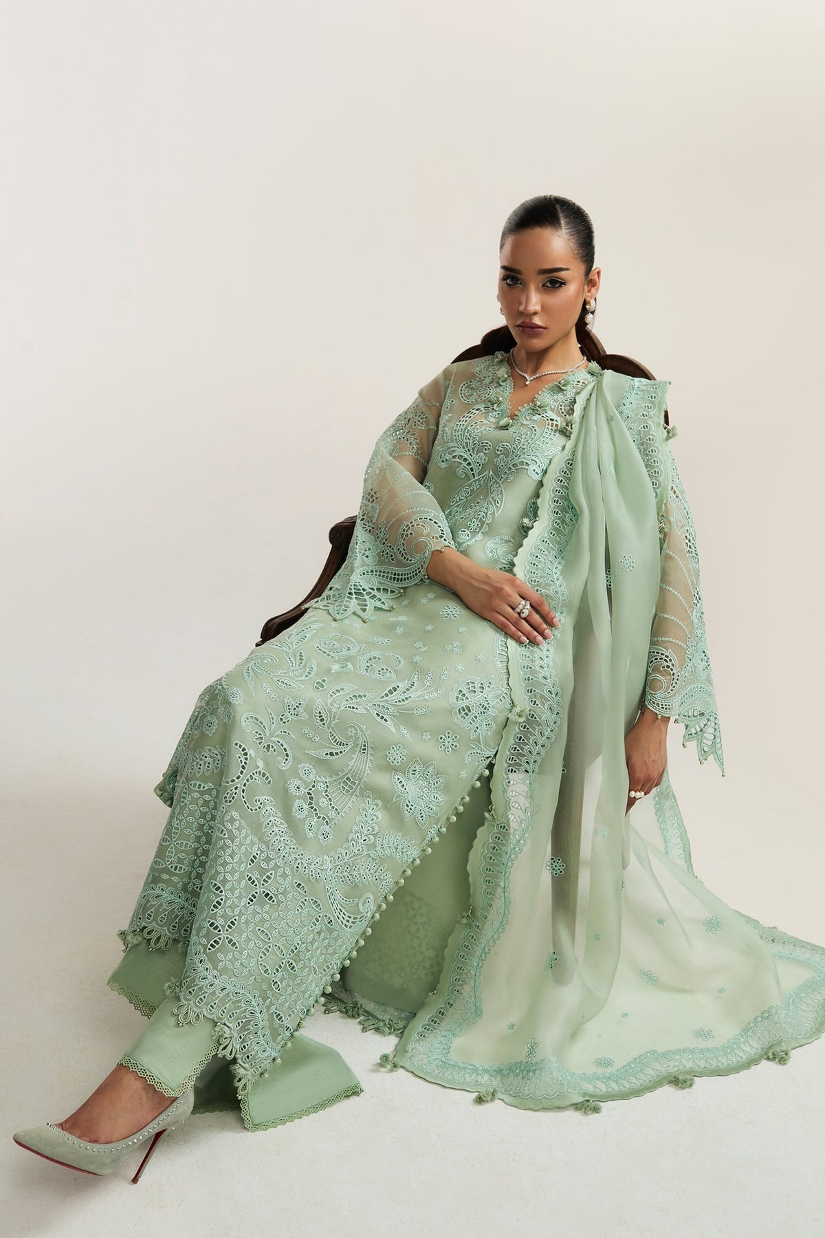 Elan | Vital Ornee | ELYSEE (EV-21355) - Formal Dress - available at Maria Faisal in UK and USA.