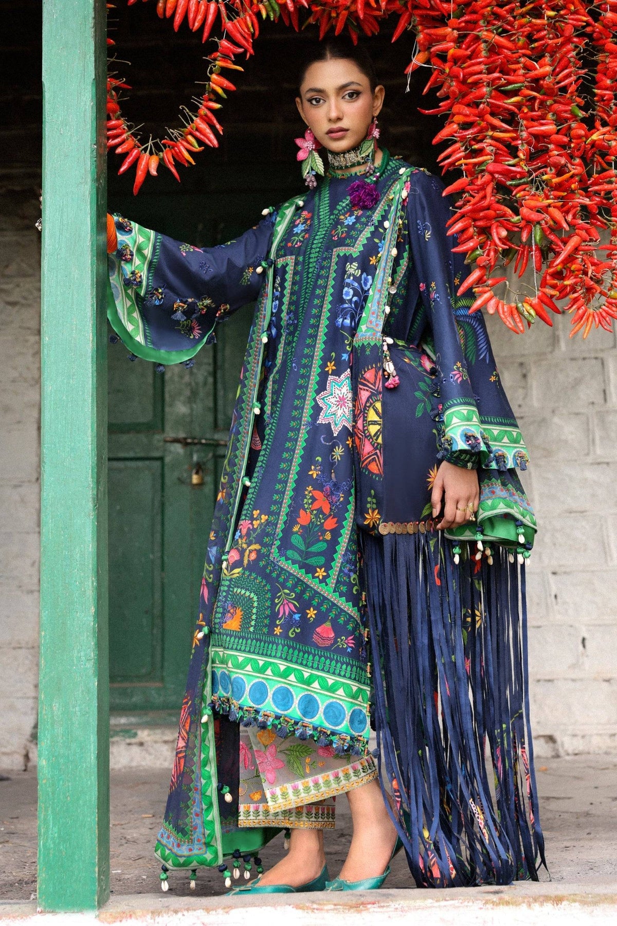 Zaha | Lawn 25 | AMANI (ZL25-06 B) by Maria Faisal - Registered Vendor of : Zaha - type : Ladies Clothes - 100% original wedding dresses