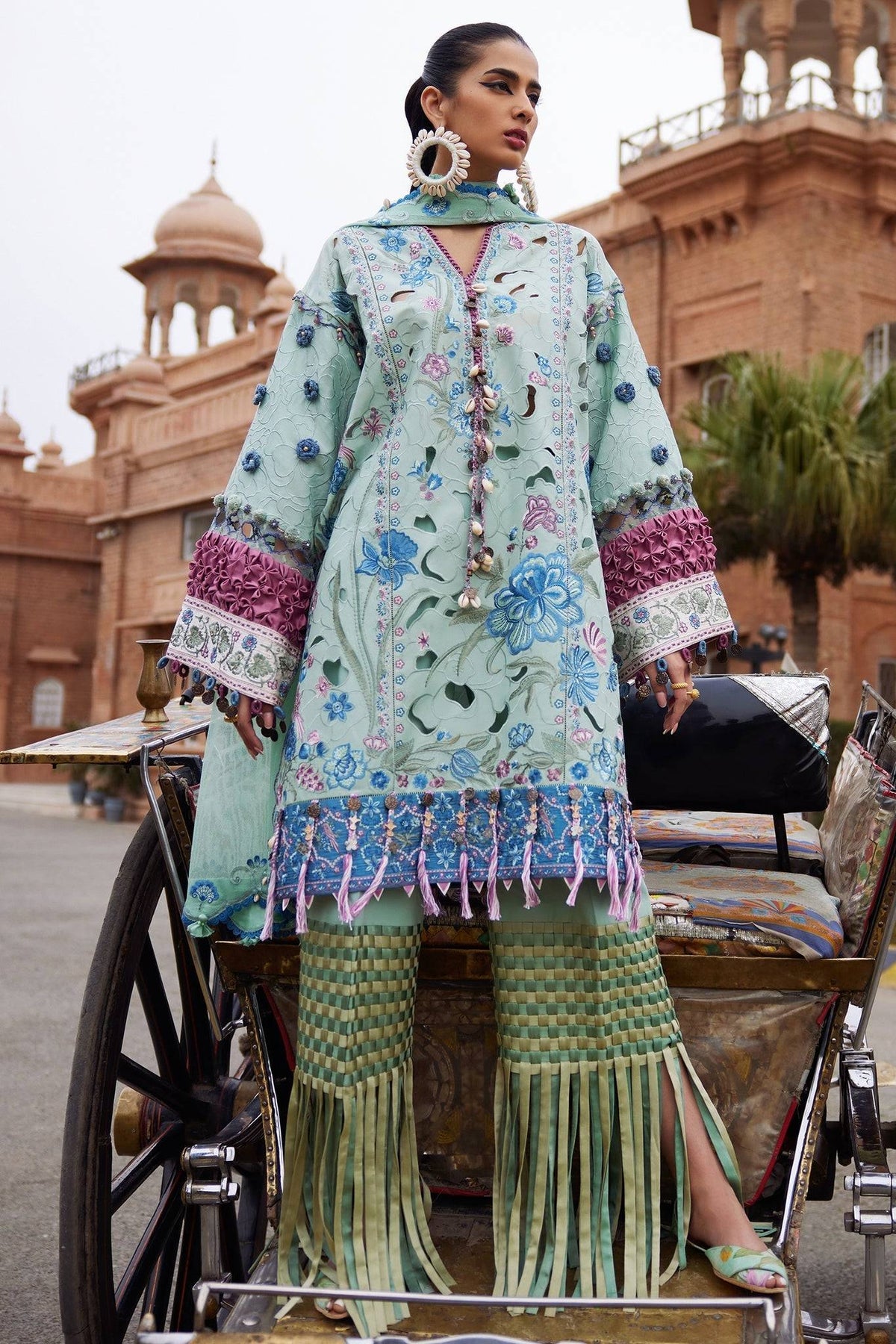 Elan | Luxury Lawn 25 | AMARA (EL25-09 B) by Maria Faisal - Registered Vendor of : Elan - type : Ladies Clothes - 100% original wedding dresses