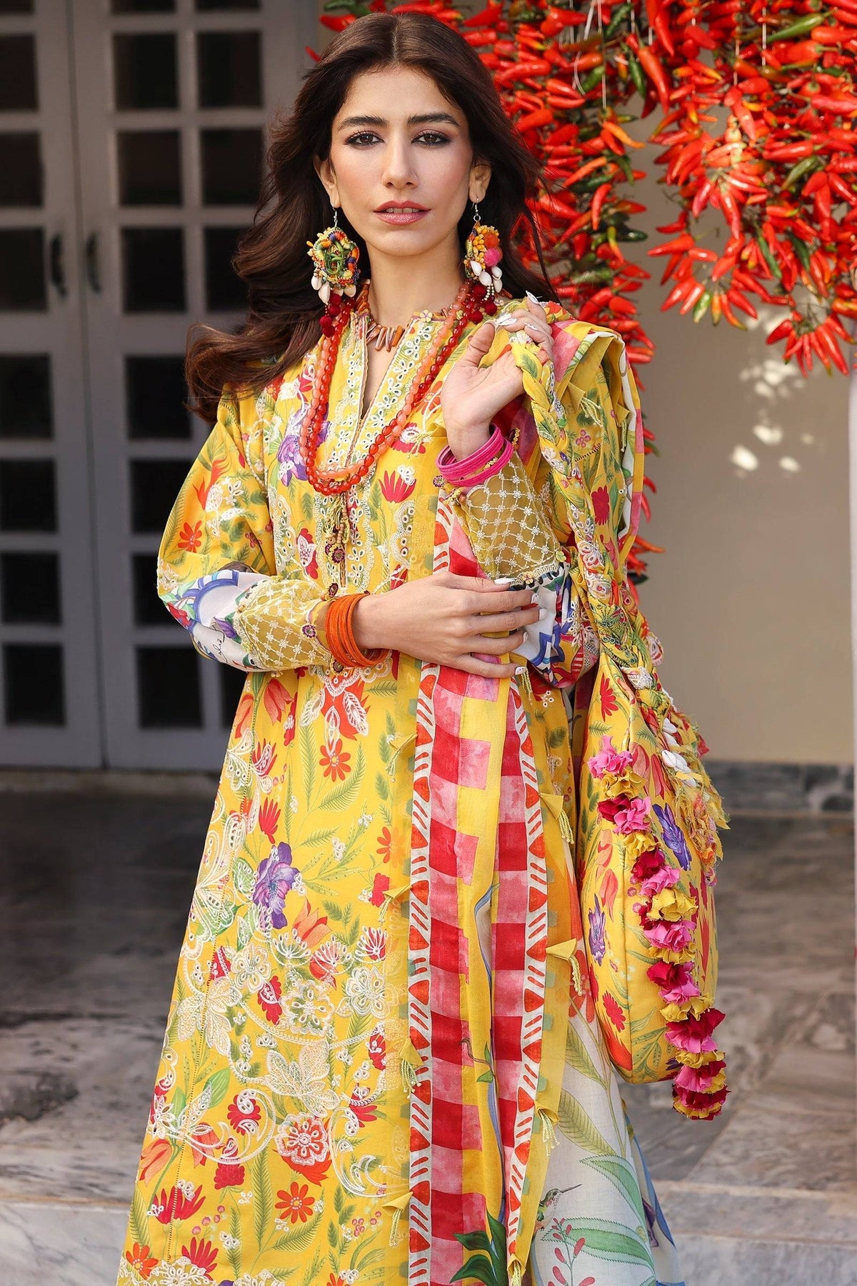 Zaha | Lawn 25 | ZARAAH (ZL25-08 A) by Maria Faisal - Registered Vendor of : Zaha - type : Ladies Clothes - 100% original wedding dresses