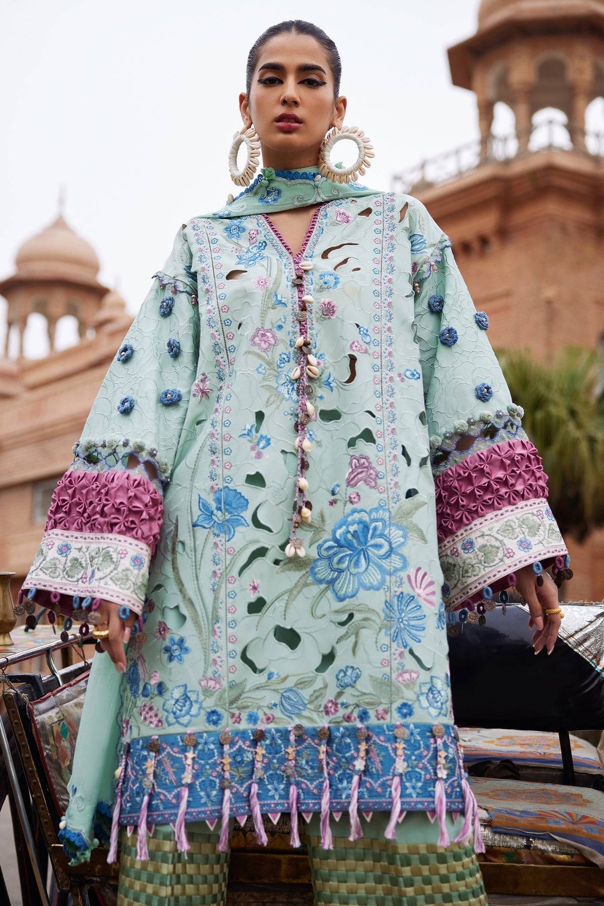 Elan | Luxury Lawn 25 | AMARA (EL25-09 B) by Maria Faisal - Registered Vendor of : Elan - type : Ladies Clothes - 100% original wedding dresses