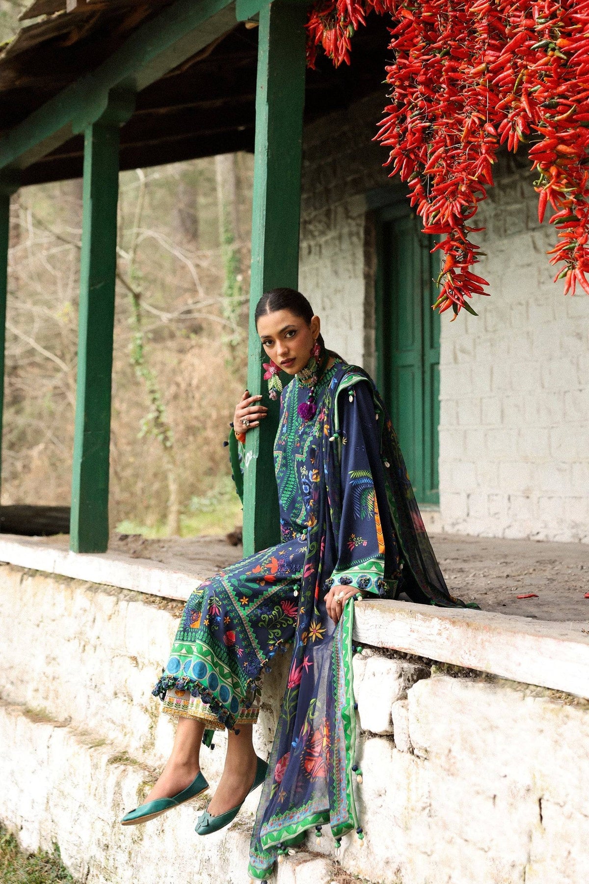 Zaha | Lawn 25 | AMANI (ZL25-06 B) by Maria Faisal - Registered Vendor of : Zaha - type : Ladies Clothes - 100% original wedding dresses