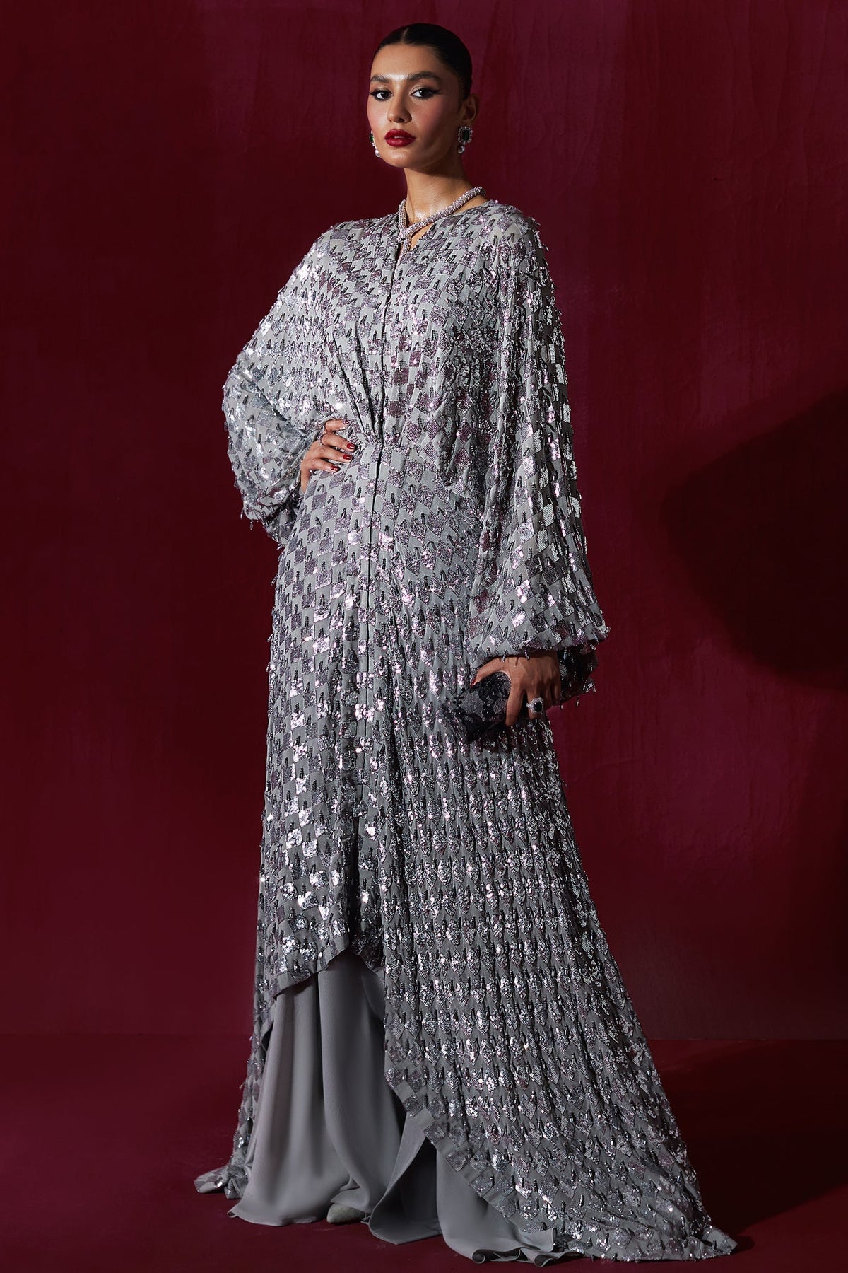 Elan | Luxury Wedding Wears | ECLAT DE LUNE D'ARGENT (EP-20996) - Bridal Dress - available at Maria Faisal in UK and USA.