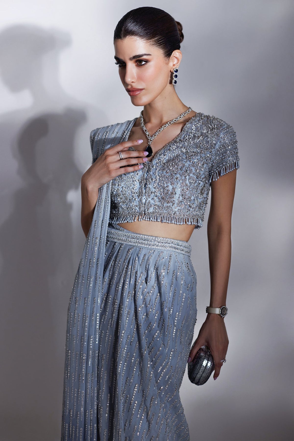 Elan | Luxury Wedding Wears | ECLAT GLACE (EP-21008) - Bridal Dress - available at Maria Faisal in UK and USA.