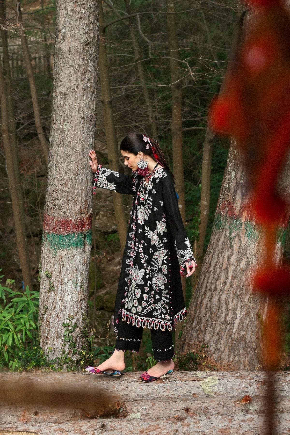 Zaha | Lawn 25 | AABROO (ZL25-05 B) by Maria Faisal - Registered Vendor of : Zaha - type : Ladies Clothes - 100% original wedding dresses