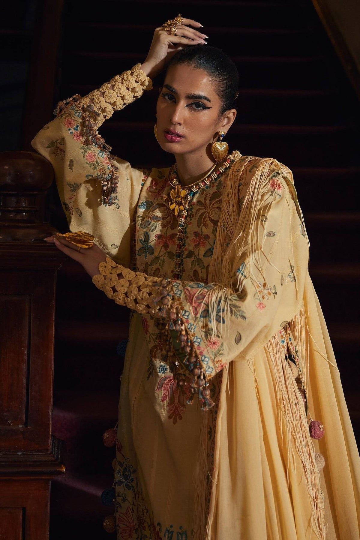 Elan | Luxury Lawn 25 | ZAHARA (EL25-07 A) by Maria Faisal - Registered Vendor of : Elan - type : Ladies Clothes - 100% original wedding dresses