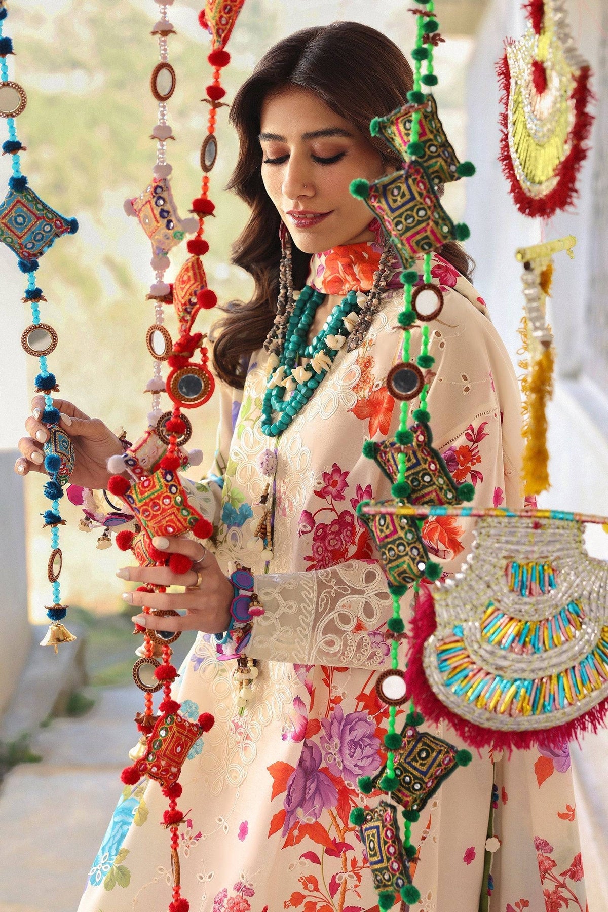 Zaha | Lawn 25 | ALYA (ZL25-07 B) by Maria Faisal - Registered Vendor of : Zaha - type : Ladies Clothes - 100% original wedding dresses