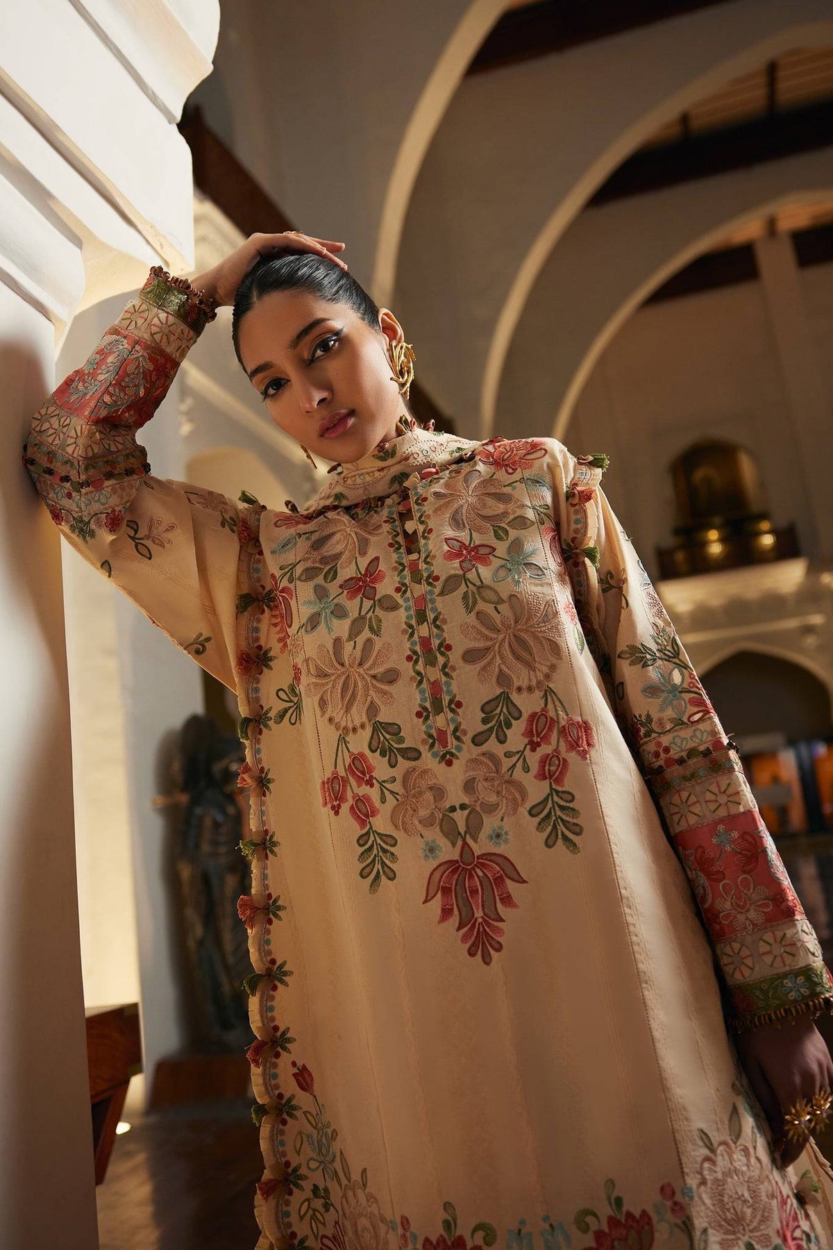 Elan | Luxury Lawn 25 | ZAHARA (EL25-07 B) by Maria Faisal - Registered Vendor of : Elan - type : Ladies Clothes - 100% original wedding dresses