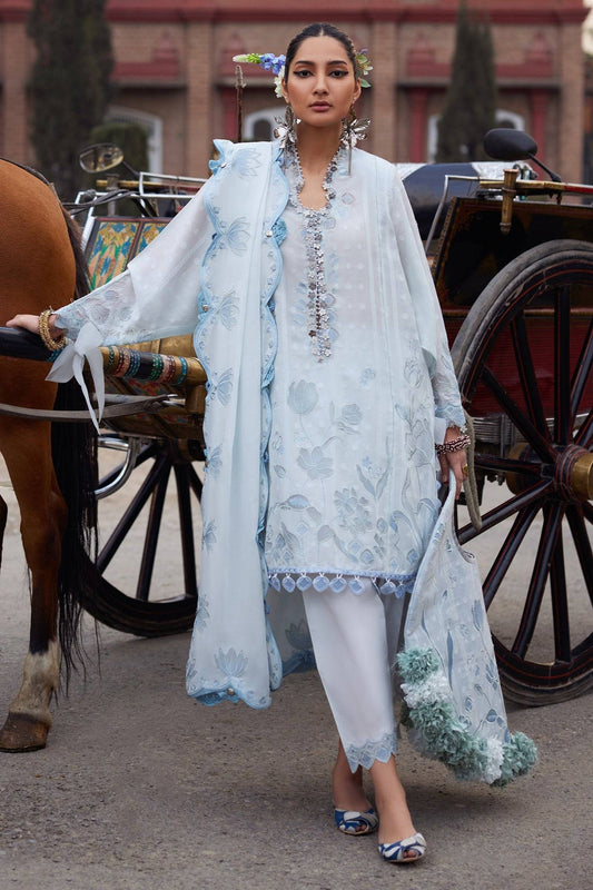 Elan | Luxury Lawn 25 | CELESTINE (EL25-05 B) by Maria Faisal - Registered Vendor of : Elan - type : Ladies Clothes - 100% original wedding dresses