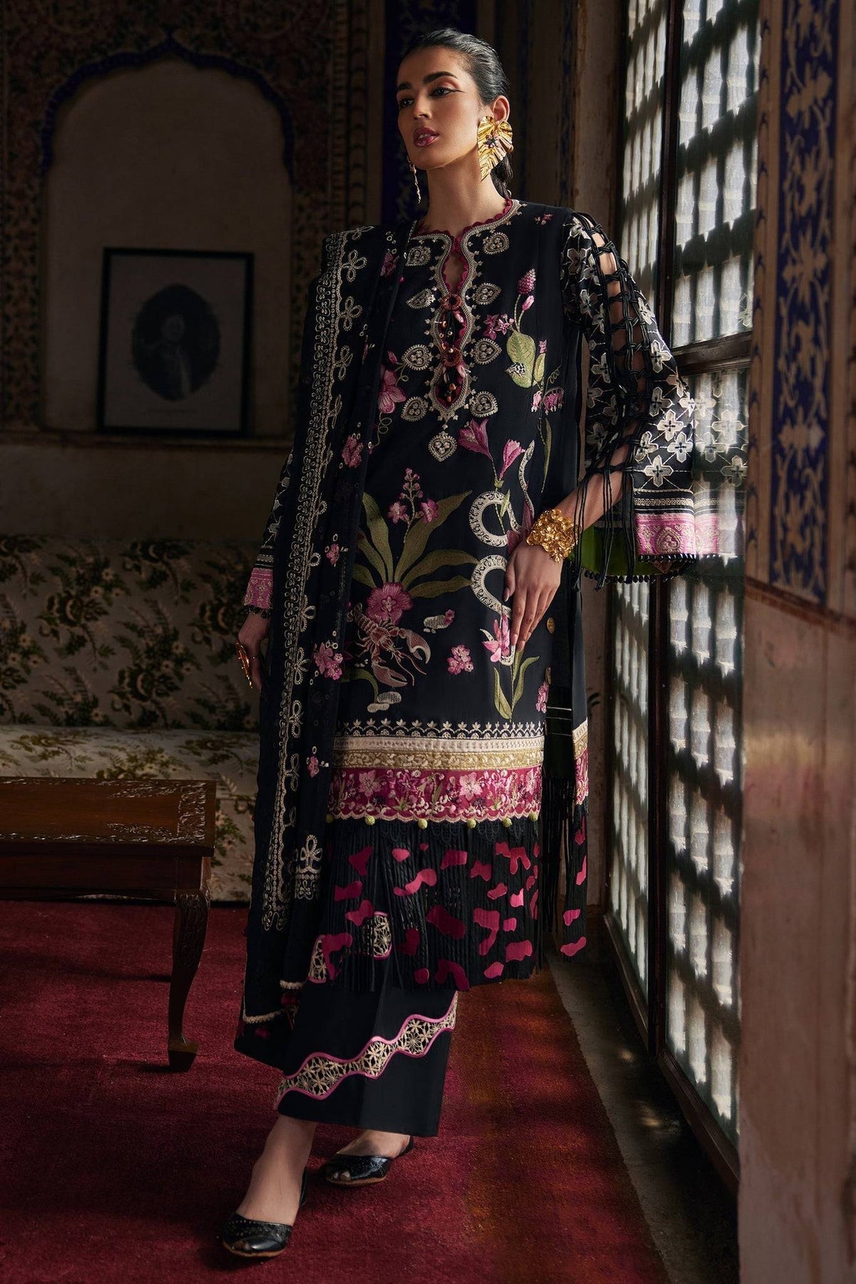 Elan | Luxury Lawn 25 | AZUREH (EL25-04 A) by Maria Faisal - Registered Vendor of : Elan - type : Ladies Clothes - 100% original wedding dresses