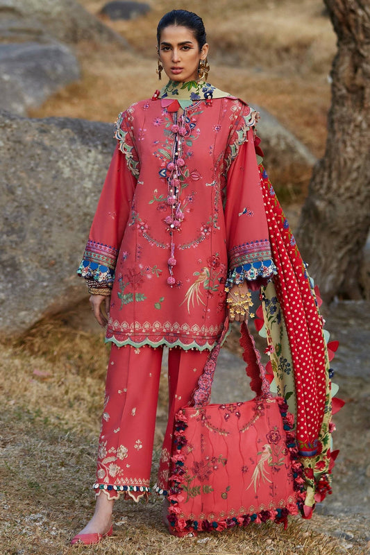 Elan | Luxury Lawn 25 | AURIELLE (EL25-06 B) by Maria Faisal - Registered Vendor of : Elan - type : Ladies Clothes - 100% original wedding dresses