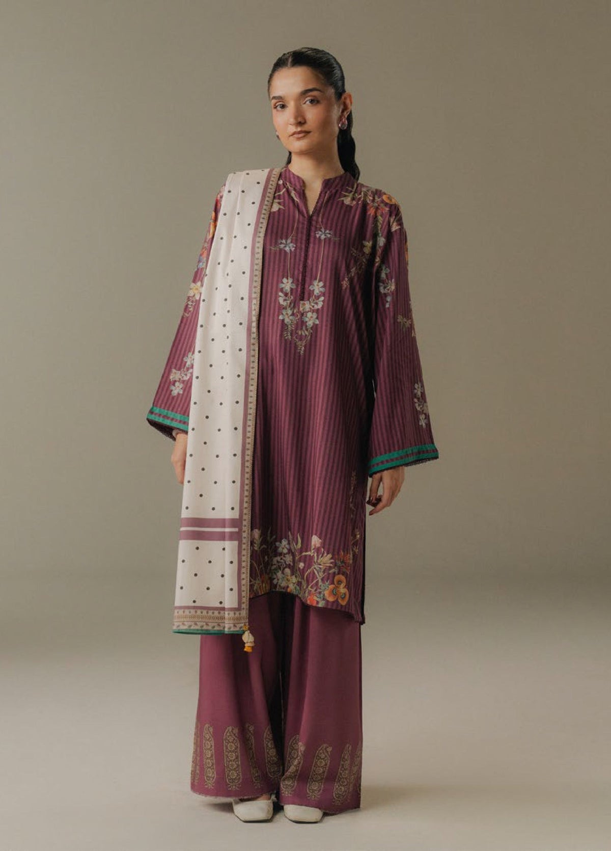 Zara Shahjahan | Coco Prints 25 | Amber Days-1A - Casual Dress - available at Maria Faisal in UK and USA.