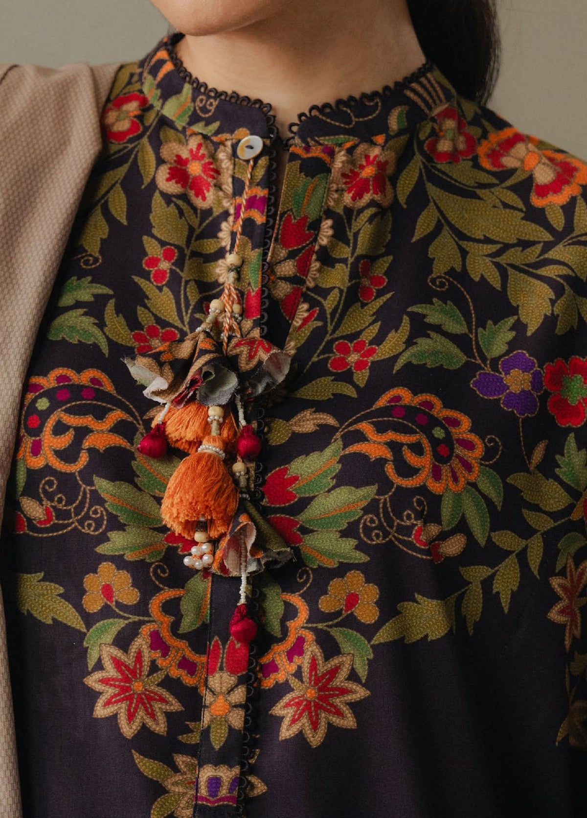 Zara Shahjahan | Coco Prints 25 | Autumn Line-10B - Casual Dress - available at Maria Faisal in UK and USA.