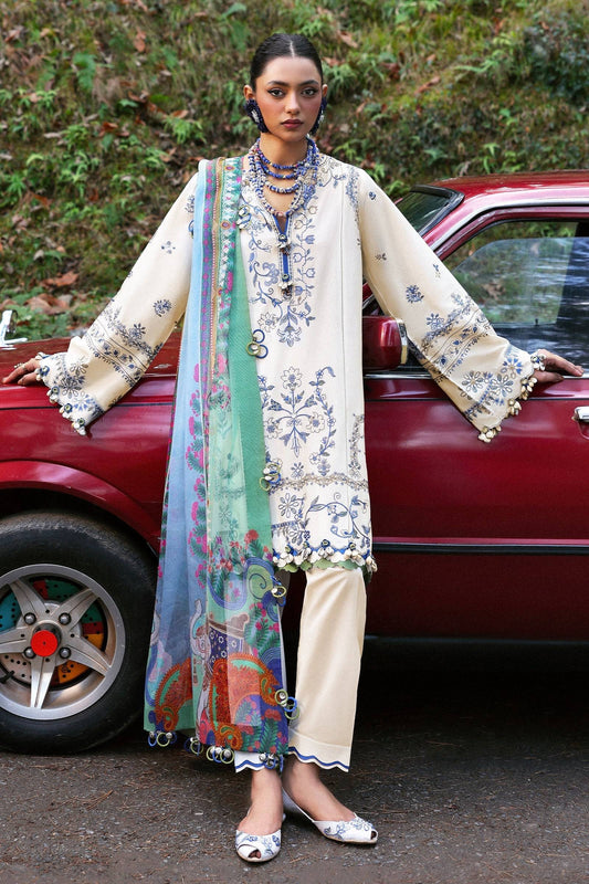 Zaha | Lawn 25 | MAYA (ZL25-15 A) by Maria Faisal - Registered Vendor of : Zaha - type : Ladies Clothes - 100% original wedding dresses